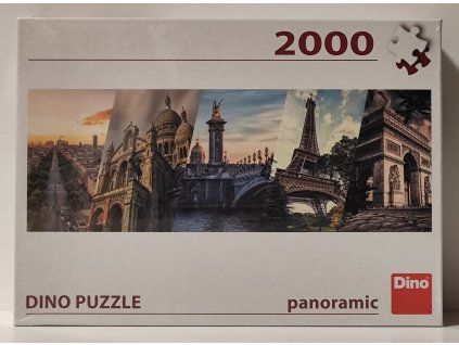 DINO puzzle Paříž koláž 2000 dílků panoramatický formát