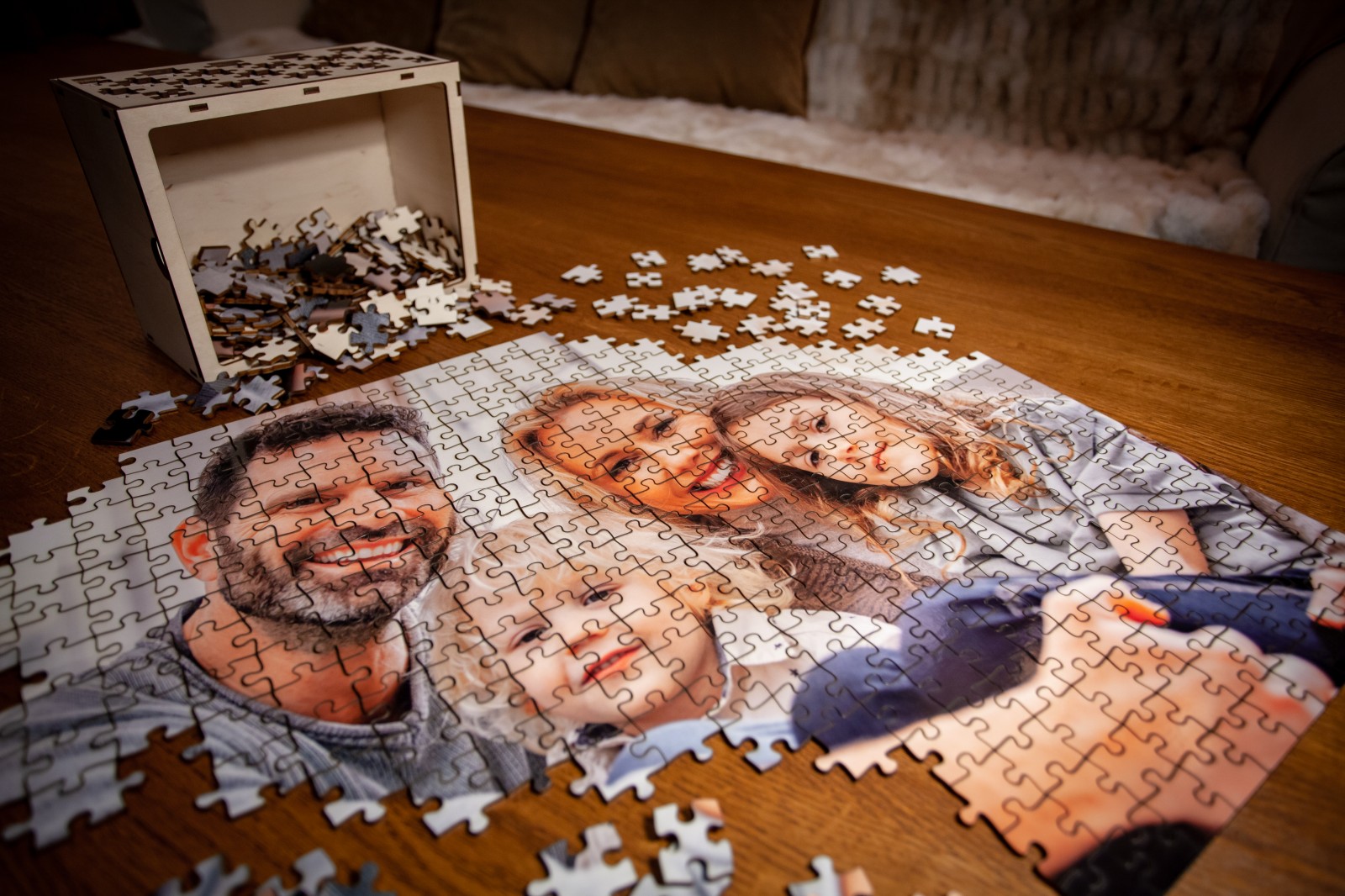 Puzzle s vlastní fotografií.