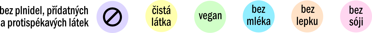 čisté složení bez alergenů
