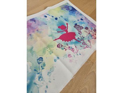 Stránka/obal Baletka 25x50 cm - bavlnený panel