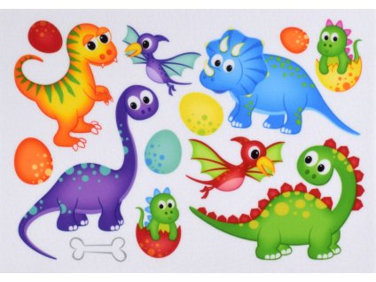 Dinosaury - plstený panel