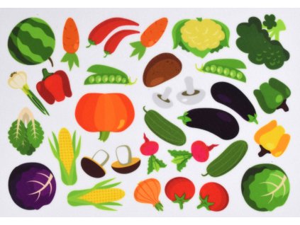 Zelenina - plstený panel