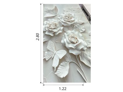 WHITE ROSE rose GREY