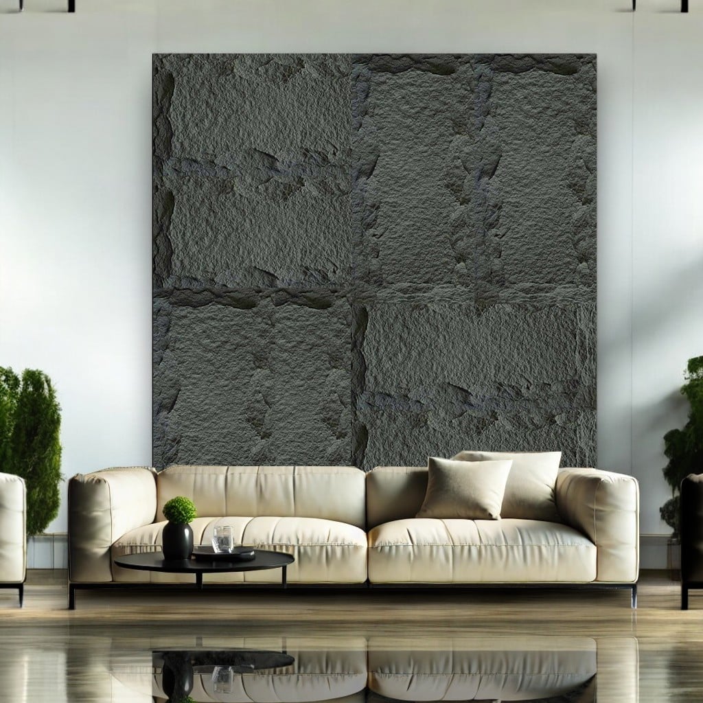 3D PVC panely s dekorem kamene – detail struktury