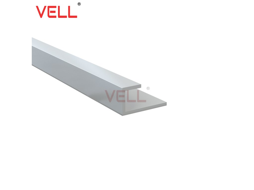 PVC bílá startovací lišta 240 cm