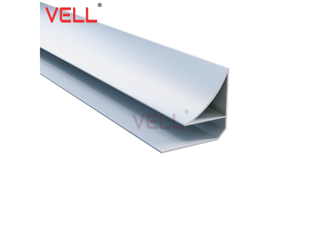 PVC bílá stropní lišta 260 cm
