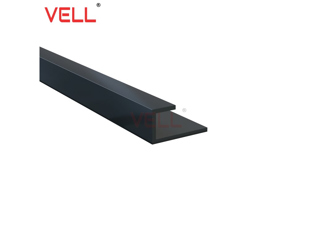 PVC černá startovací lišta 260 cm