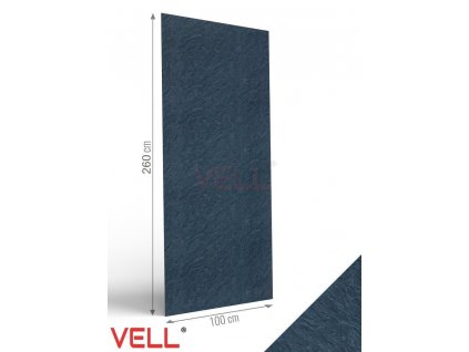 PVC nástěnný panel VELL břidlicový grafitový 260x100cm