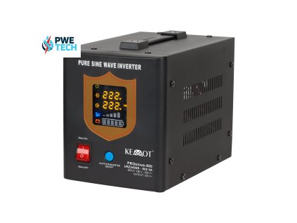 zasilacz awaryjny kemot prosinus 800 przetwornica z czystym przebiegiem sinusoidalnym i funkcja ladowania 12v 230v 800va 500w kolor czarny 713221169aa34484af71bce100e66e1d 4d68088a