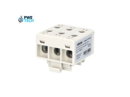 Svorka univerzálna trojitá UK 35/3x1 A, 135A, 3x35mm2 3pól, AL/CU, krytá, sivá, na DIN