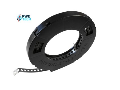 Montážna kovová perforovaná pozinkovaná páska v kazete MP 17x0,75mm dĺžka 10 metrov