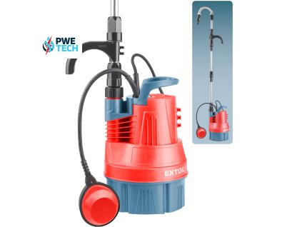 Čerpadlo ponorné do suda 350W, max. 5000l/h, výtlak 11m, EXTOL PREMIUM