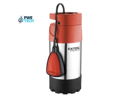 Čerpadlo ponorné 4-stupňové antikorové, príkon 1000W, 6000l/hod, max. výtlak 40m, EXTOL PREMIUM