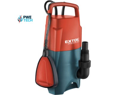 Čerpadlo ponorné kalové, príkon 750W, 13000l/h, max. výtlak 10m, EXTOL PREMIUM