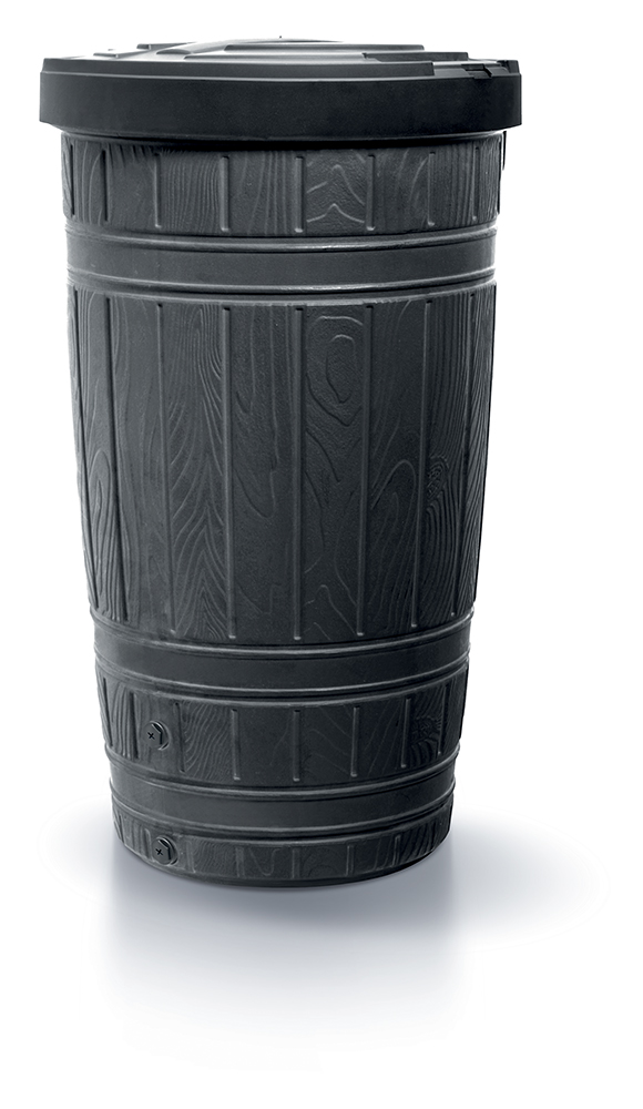Sud na dažďovú vodu WOODCAN čierny 265l