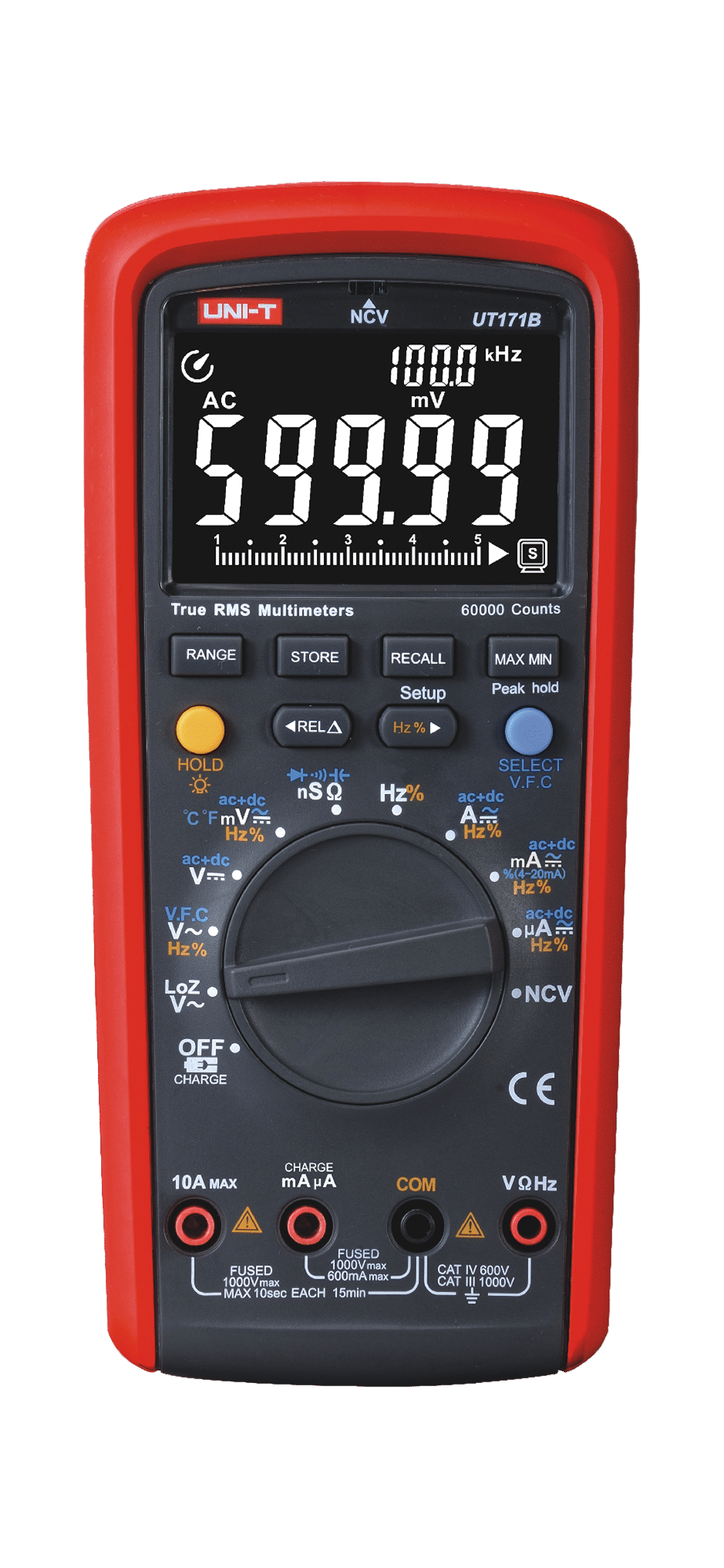 Univerzálny multimeter Uni-T UT171B True RMS AKU 2000 mAh 7,6V AC a DC do 1000V USB