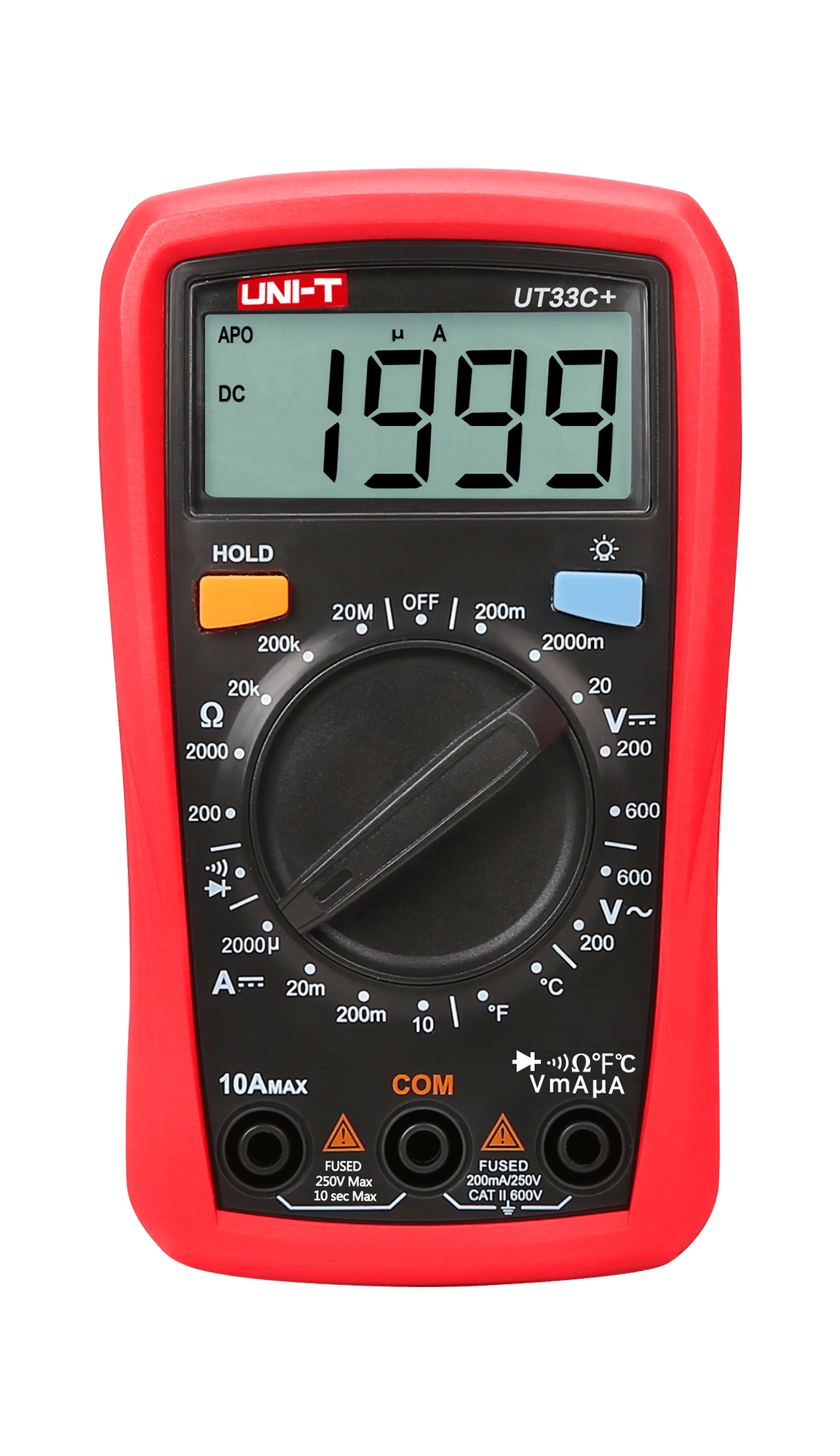 Univerzálny multimeter Uni-T UT33C+ AC a DC 600V Kontrola kontinuity obvodu