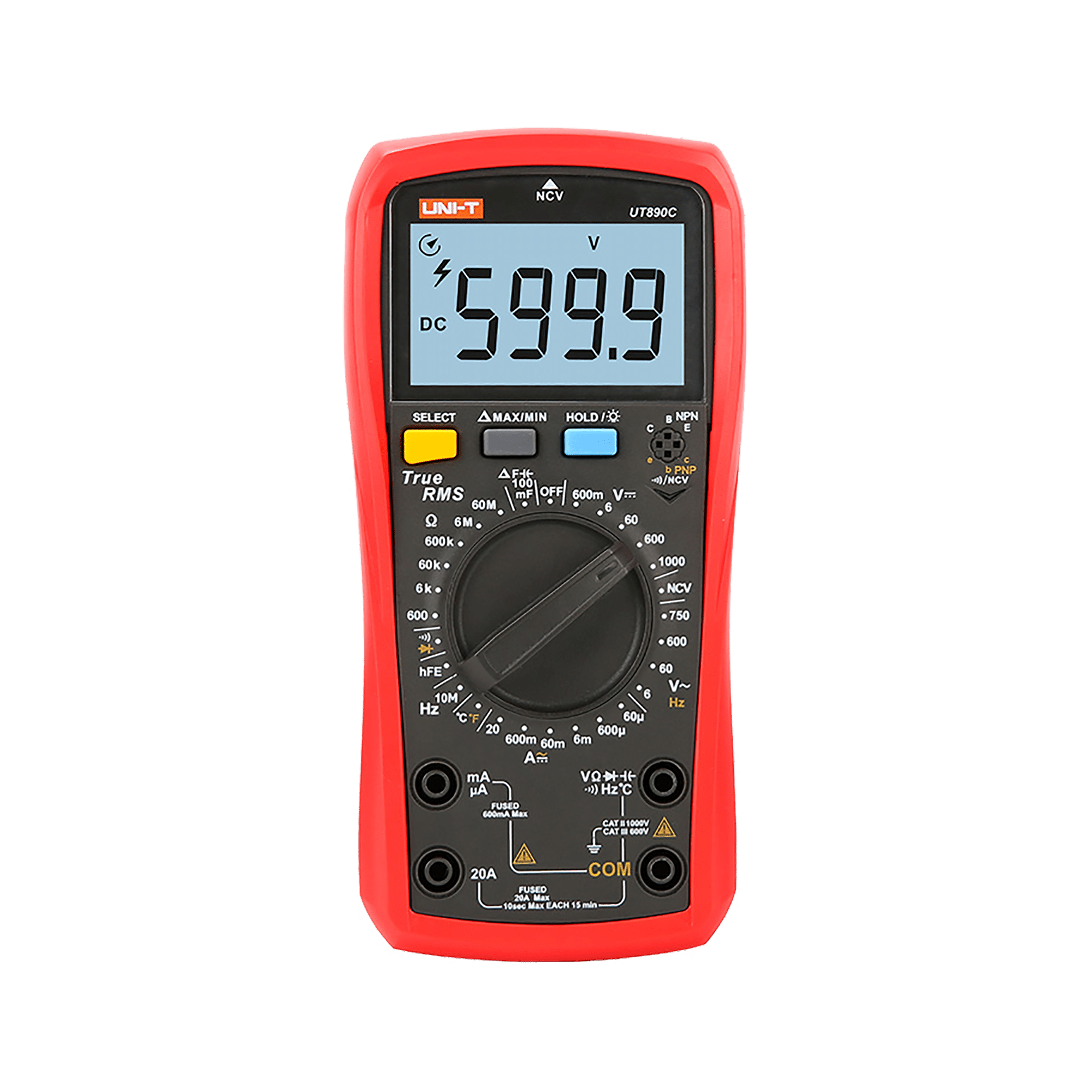 Univerzálny multimeter Uni-T UT890C NCV True RMS meranie tranzistorov hFE MIE0398