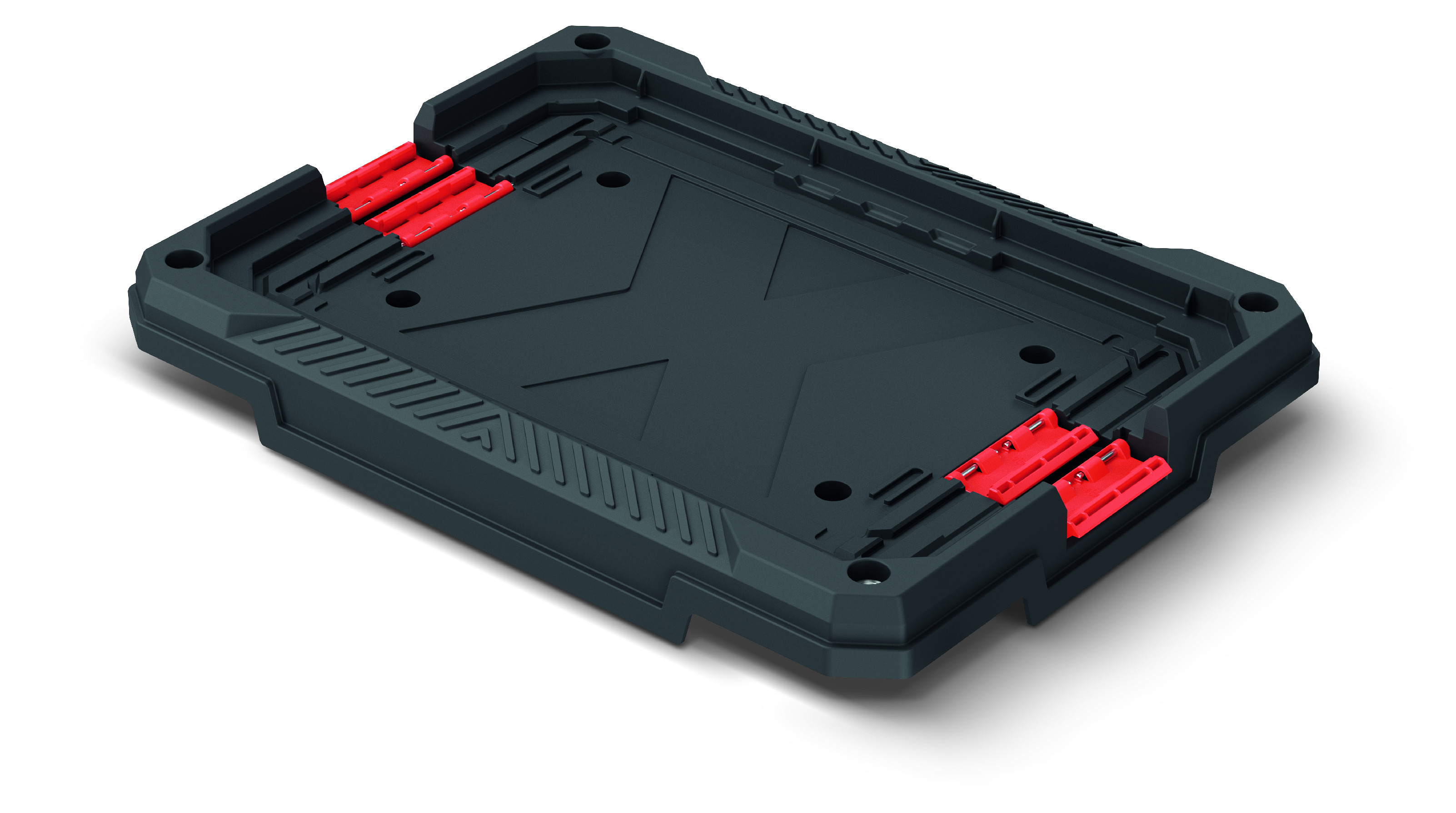 Fixná plošina pod kufre na náradie PLATFORM 585x440x70 čierna nosnosť 120kg KXBPFIX-S411