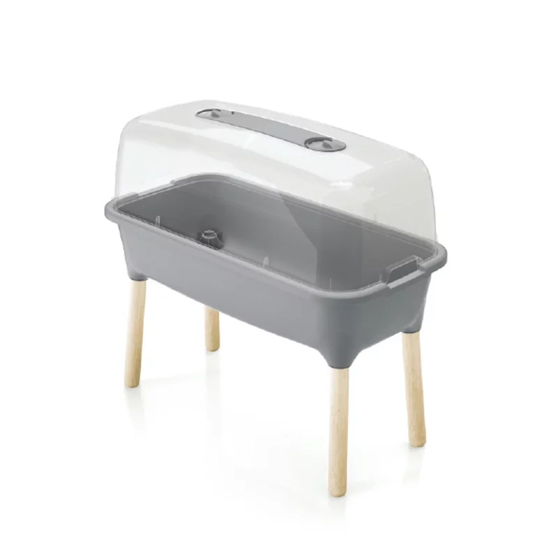 Sadbovač parenisko RESPANA PLANTER WOOD HIGH SET šedý kameň 78cm ISEW780H-405U