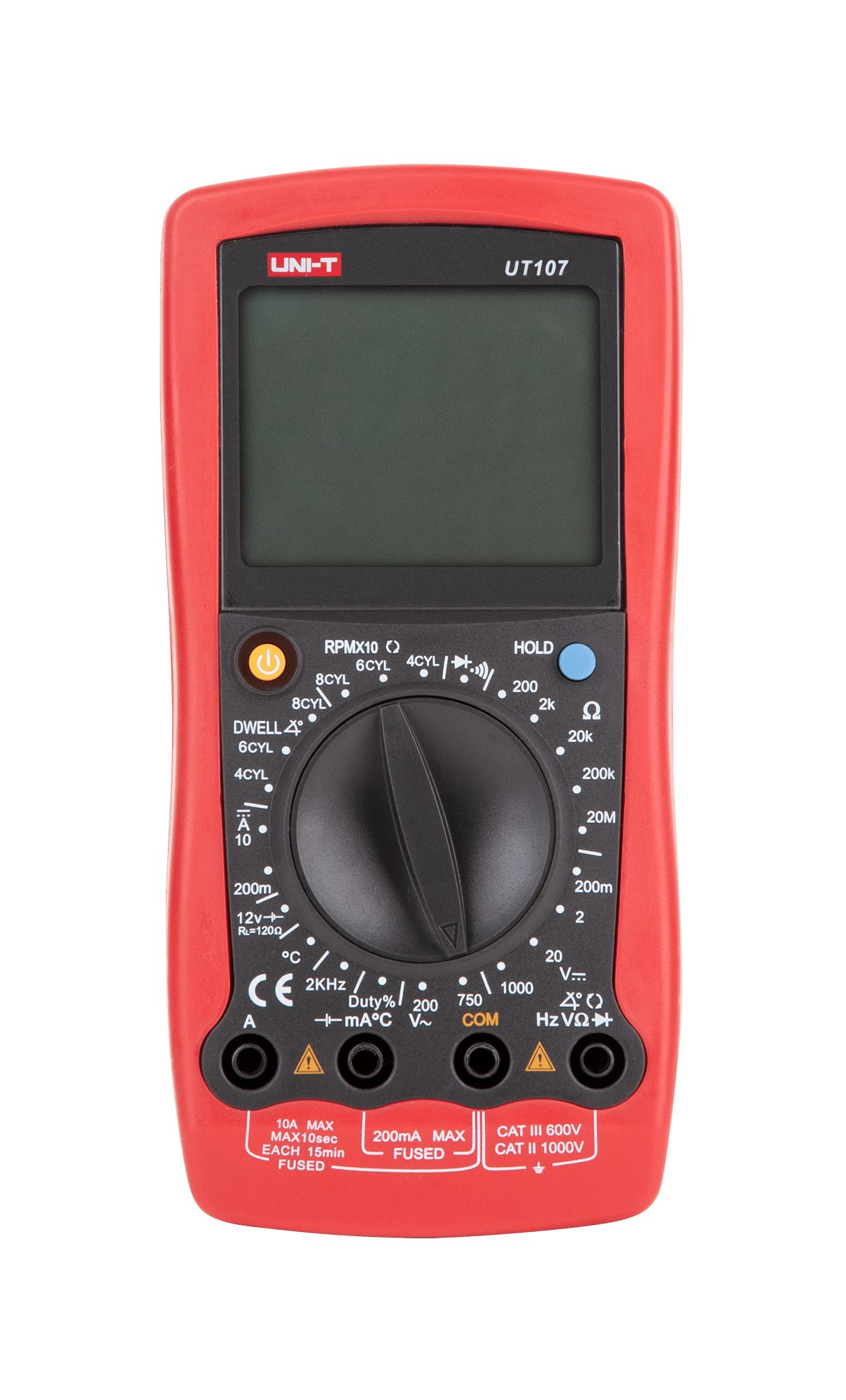Univerzálny multimeter s autodiagnostikou Uni-T UT107 meranie otáčok motora MIE0090