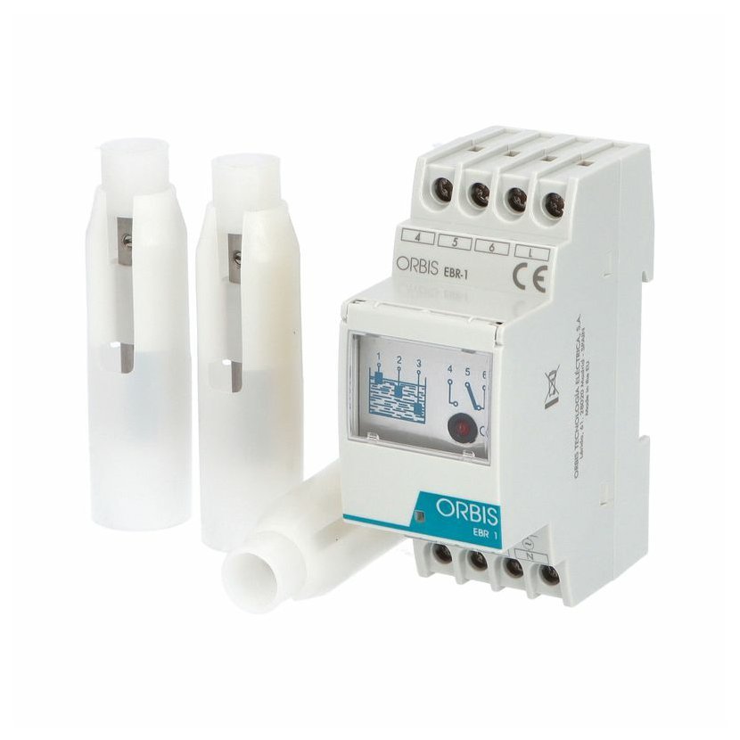 Hladinový spínač ORBIS EBR-1 IP20 na DIN lištu plus tri hladinové sondy