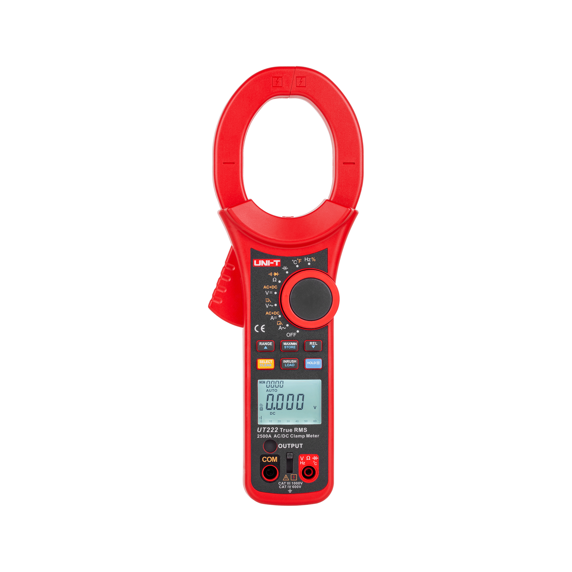 Kliešťový multimeter Uni-T UT222 AC/DC 1000V prúd do 2500A True RMS MIE0182