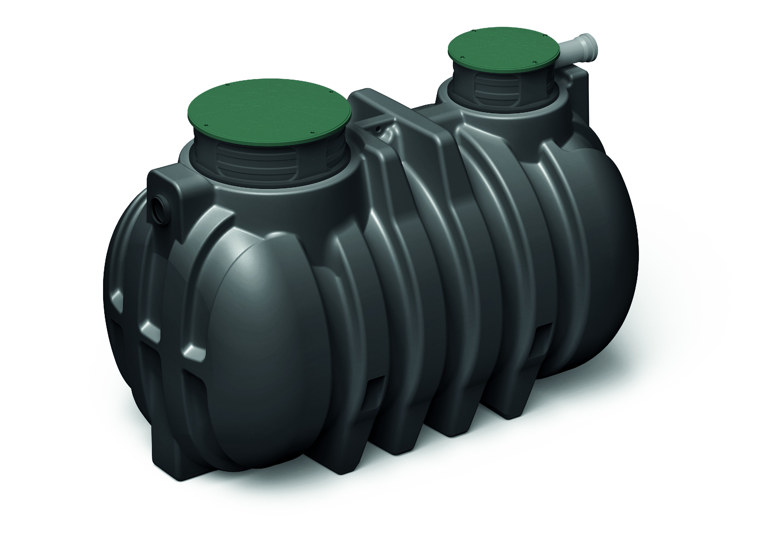 Podzemná plastová nádrž Unground Tank R-3000 (3000 litrov) monolit na dažďovú vodu čierna