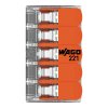 Svorka WAGO 221-415 krabicová-lanko/pevný 5X4mm2 balenie 25 kusov