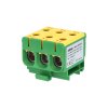 Svorka univerzálna trojitá UK 50/3 PE, 160A, 3x50mm2 1pól, AL/CU, krytá, zeleno-žltá, na DIN