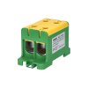 Svorka univerzálna dvojitá UK 95/2 PE, 245A, 2x95mm2 1pól., AL/CU, krytá, zeleno-žltá, na DIN a Montážnu dosku