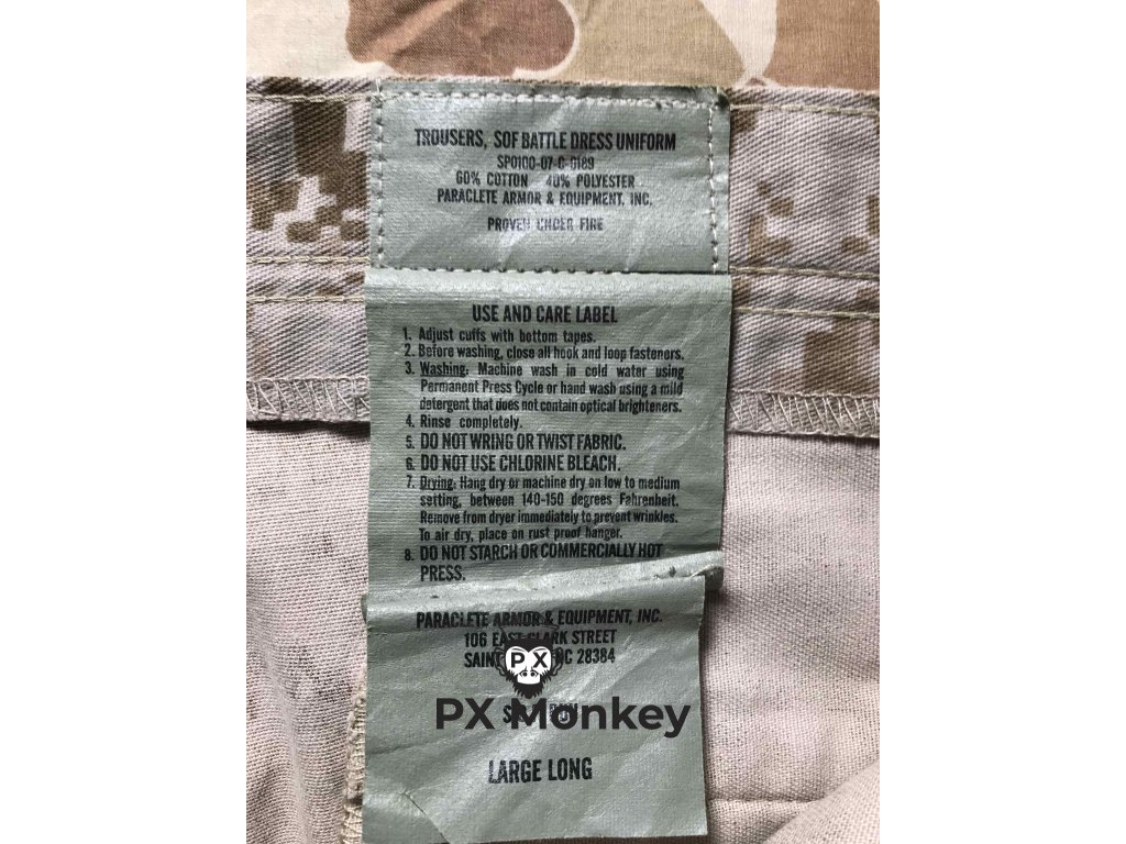 Komplet PARACLETE SOF BDU - PX Monkey Komplet PARACLETE SOF BDU - PX Monkey