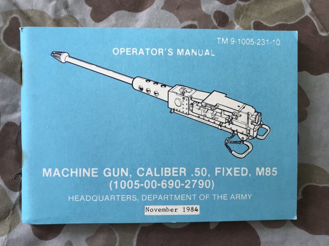 TM 9-1005-231-10 Machine Gun, Caliber .50