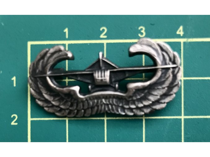 Badge - U.S. Glider Infantry Qualification Badge -  Sterling Silver