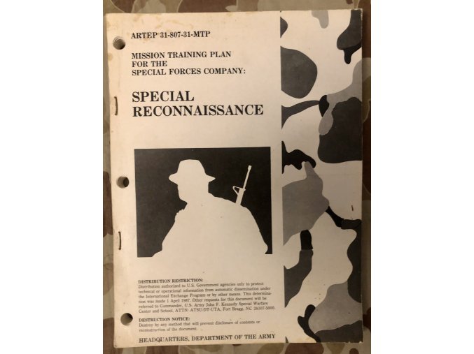 Manuál Special Reconnaissance - 1989