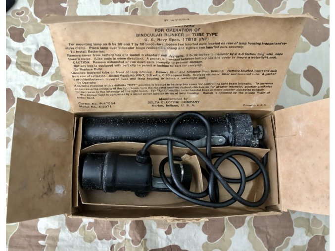 Binocular Blinker - Tube Type U.S. Navy 17B15