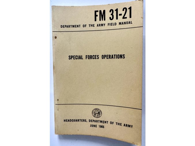 Special Forces Operations Manual FM 31-21 - 1965