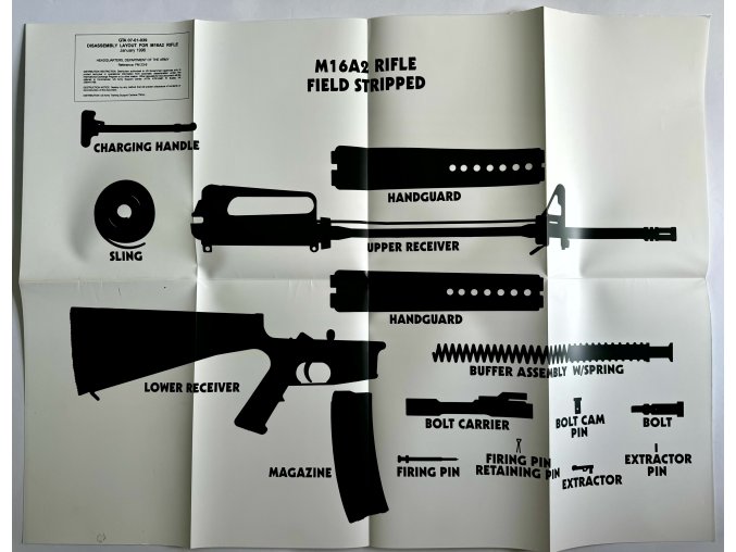 GTA 07-01-039 Disassembly Layout for M16A2 Rifle
