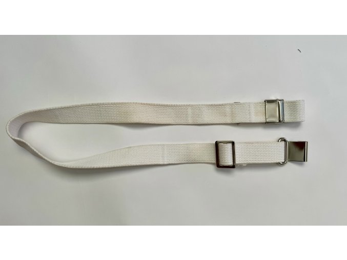 Ceremonial white canvas rifle sling