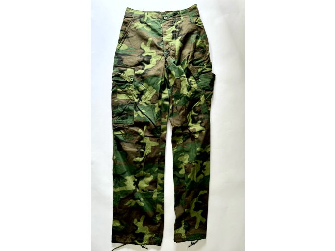 ERDL Trousers, Man's, Camouflage Cotton - X Small Regular - NOS