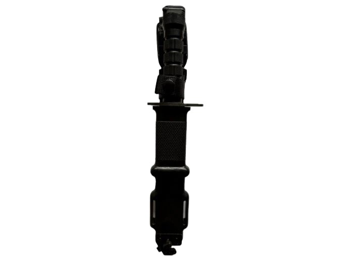 Bayonet M9 Lan-Cay Black Blade, Round Grip, Black Scabbard