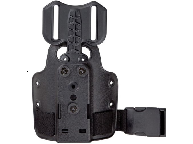 6004-25 - SINGLE STRAP LEG SHROUD WITH DROP FLEX ADAPTER - Black