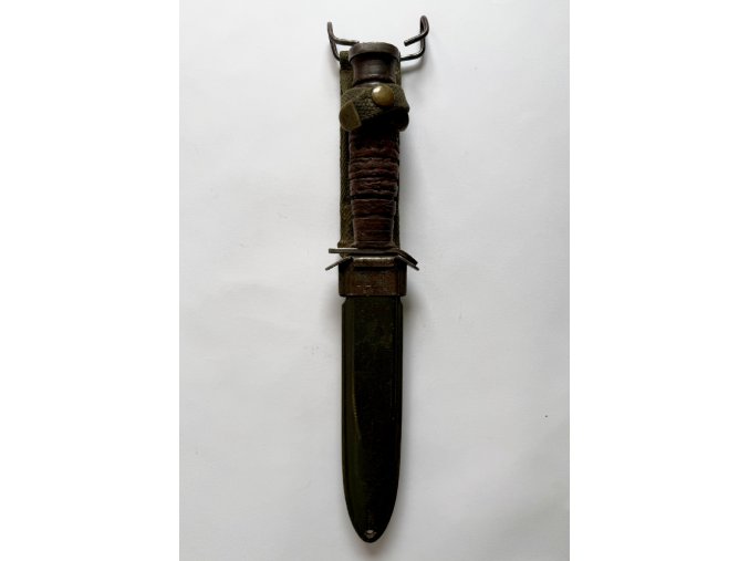 US M3 Knife PAL (Blade Marked) | Scarce M8 Scabbard (B.M. CO.) | Combat Used