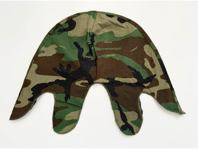USMC M1 Helmet Cover Woodland | Iron-on EGA | 1983 Grenada Era | Unissued