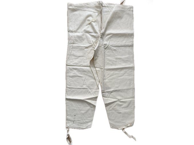 Plátěné spodky ČSLA 1951 | Výrobce ŠOHAJ | Velikost 5 (Pas 106 cm) | NOS