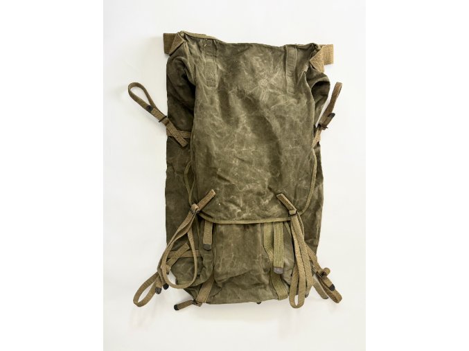 USGI WWII Packboard Cargo Attachment | Treated Canvas | Medic / Mountain Gear