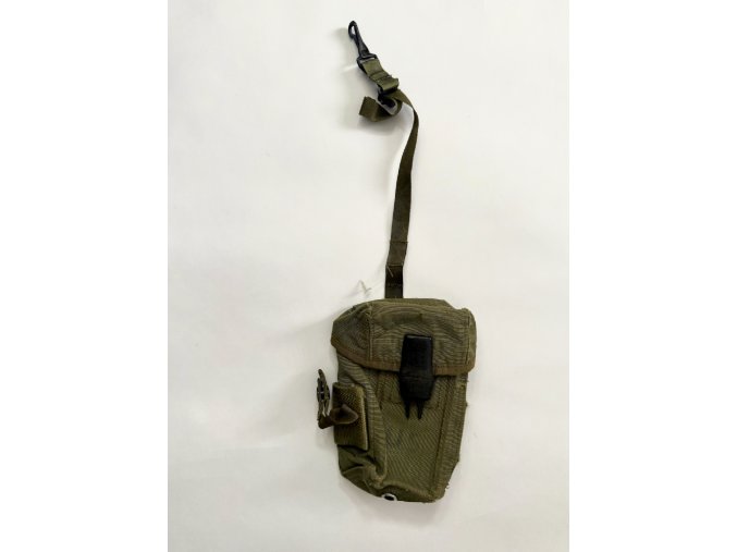 PAIR of USGI M-1967 30-Round Mag Pouches | Matching Field Repairs | Vietnam Era