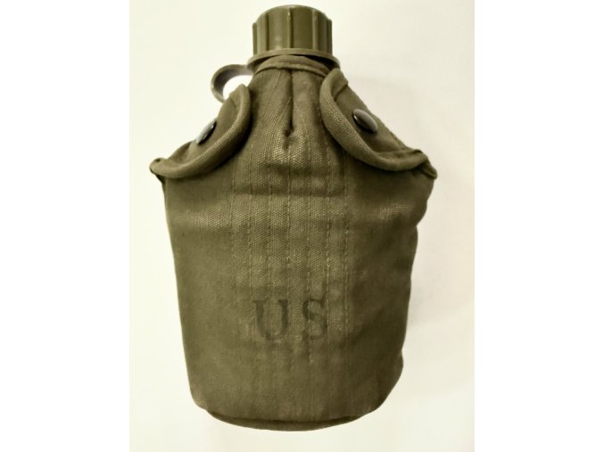 USGI Vietnam War Canteen Set | Dated 1969 | M-1956 Cover (Cotton Trim)