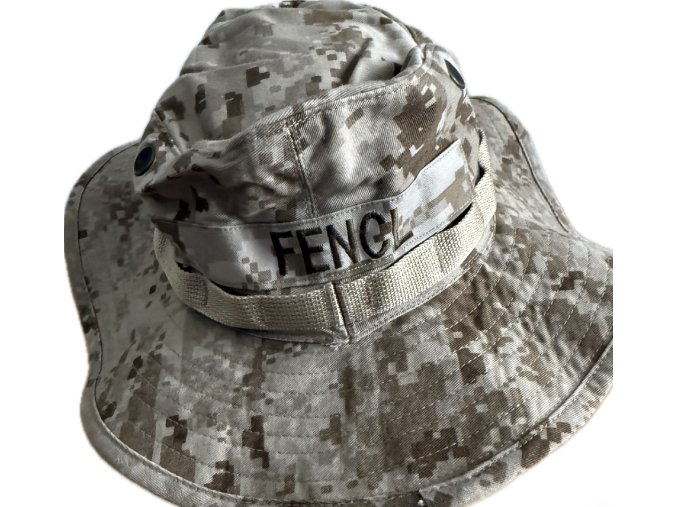 USMC Desert MARPAT Boonie Hat | Sewn Nametape | 2002 Contract | Size Medium