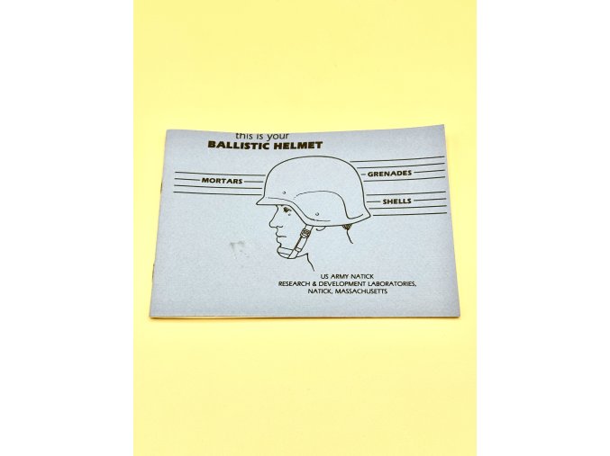 US Army Handbuch: PASGT Ballistic Helmet | Natick Labs | 80er Jahre